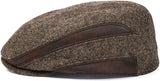 Men's brown caddie cap - side view